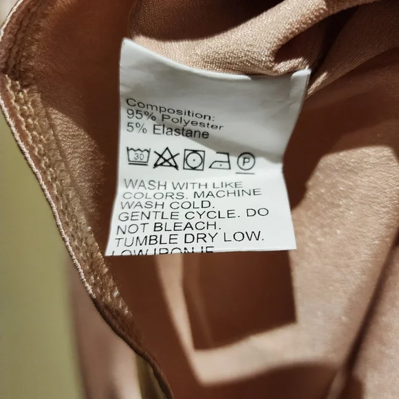 π Wrap Satin Bodycon Dress - Picture 6 of 6